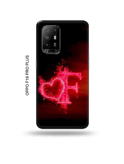 fire heart letter f back cover compatible with oppo f19 pro plus 5g - 18956777 - Very Small Image - 1
