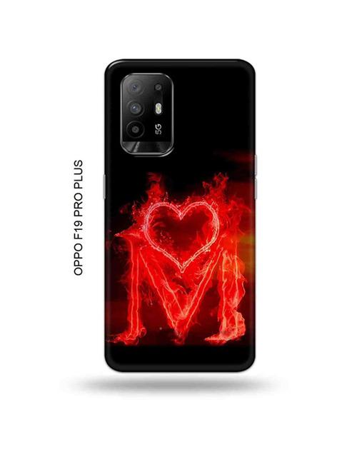 fire heart letter m back cover compatible with oppo f19 pro plus 5g - 18956784 - Very Small Image - 1