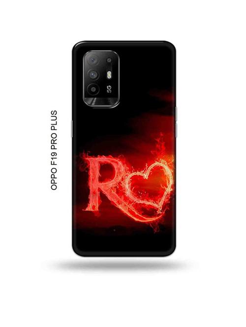fire heart letter r back cover compatible with oppo f19 pro plus 5g - 18956789 - Very Small Image - 1