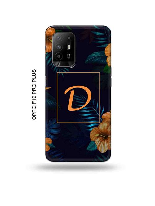 floral d back cover compatible with oppo f19 pro plus 5g - 18956801 - Very Small Image - 1