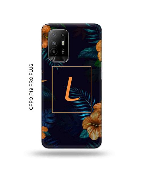 floral l back cover compatible with oppo f19 pro plus 5g - 18956809 - Very Small Image - 1
