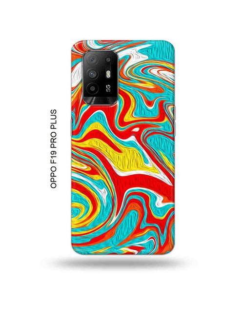 messy red yellow back cover compatible with oppo f19 pro plus 5g - 18956894 - Very Small Image - 1