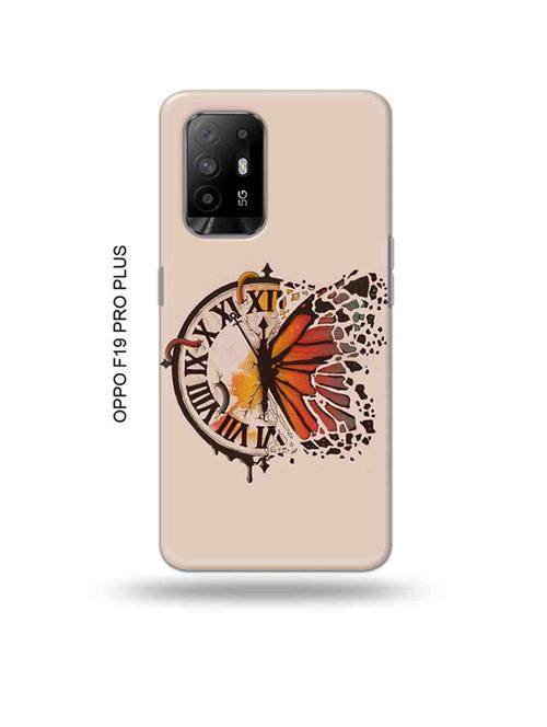 clock butterfly back cover compatible with oppo f19 pro plus 5g - 18956913 - Very Small Image - 1