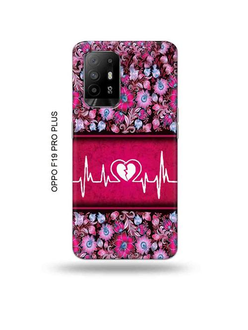 heart ecg back cover compatible with oppo f19 pro plus 5g - 18956981 - Very Small Image - 1