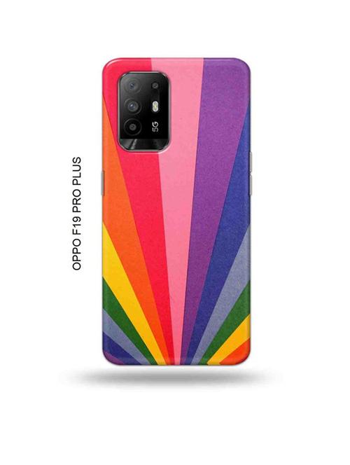 rainbow strips back cover compatible with oppo f19 pro plus 5g - 18957061 - Very Small Image - 1