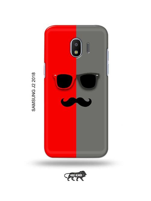 hipster red back cover compatible with samsung j2 (2018) - 18957552 - Very Small Image - 1