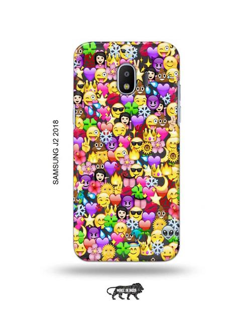 emojis back cover compatible with samsung j2 (2018) - 18957576 - Very Small Image - 1