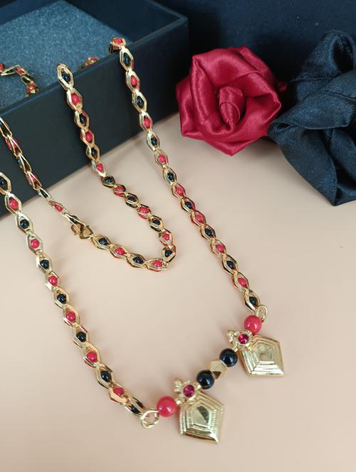 multi coloured metal mangalsutra - 18957888 - Very Small Image - 1