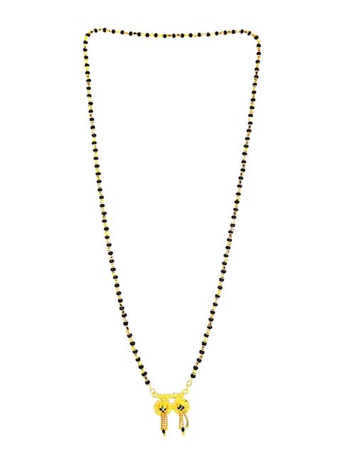 gold coloured metal mangalsutra - 18958075 - Very Small Image - 1