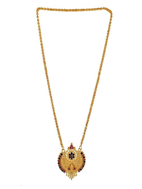 gold coloured metal mangalsutra - 18958077 - Very Small Image - 1