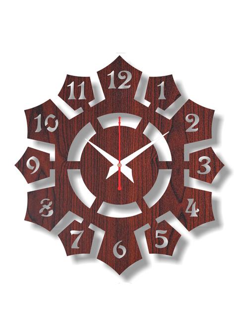 fancy wooden wall clock for home - 18958529 - Very Small Image - 1
