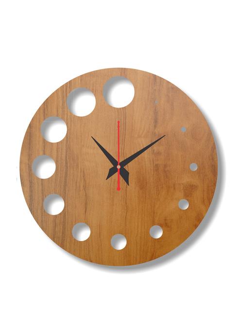 round wooden wall clock for home - 18958531 - Very Small Image - 1