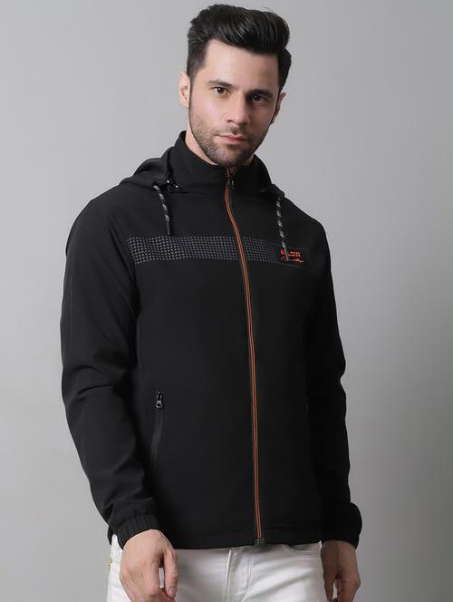 hooded neck biker jacket - 18960107 - Very Small Image - 1