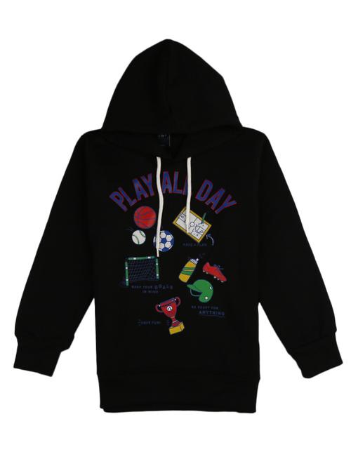 hooded printed sweater - 18961564 - Very Small Image - 1