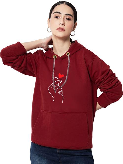 maroon fleece sweatshirt - 18961575 - Very Small Image - 1