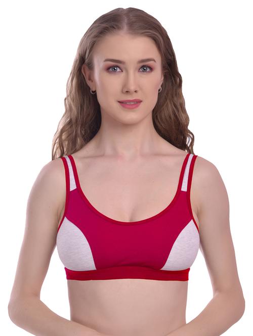 multi colored solid sports bra - 18961614 - Very Small Image - 1