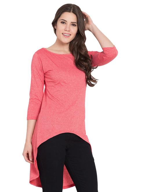 orange cotton blend regular top - 18962059 - Very Small Image - 1