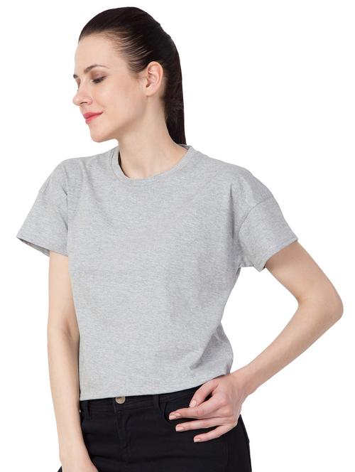 round neck solid regular top - 18962290 - Very Small Image - 1