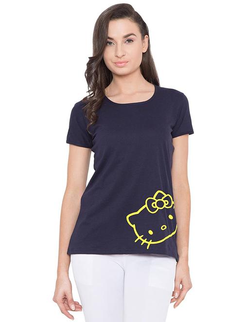 round neck printed regular tee - 18962317 - Very Small Image - 1