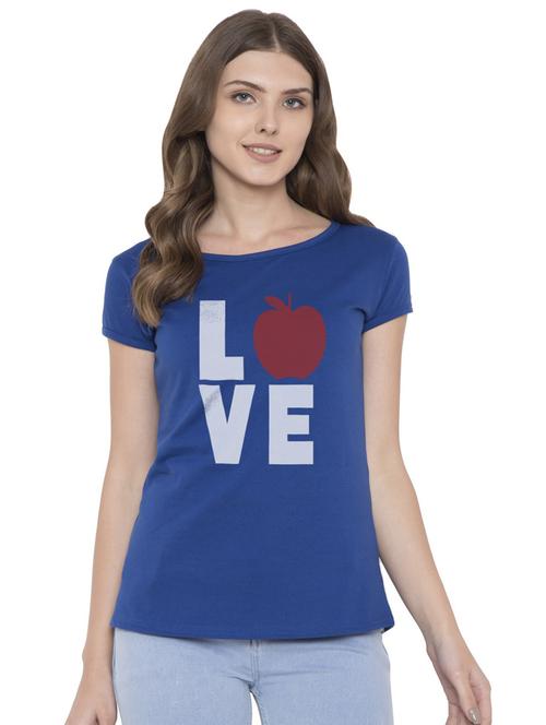 round neck printed regular tee - 18962439 - Very Small Image - 1