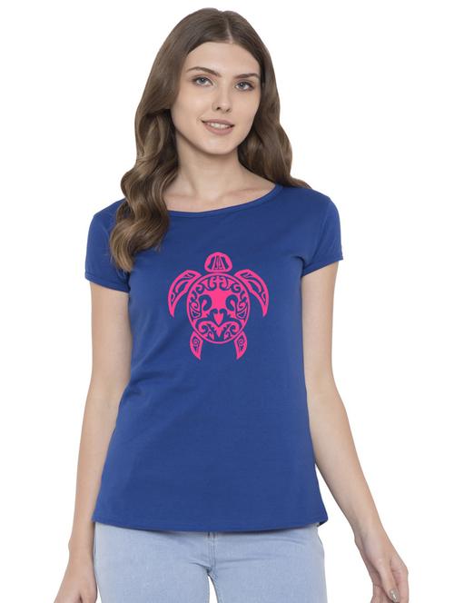 round neck printed regular tee - 18962447 - Very Small Image - 1