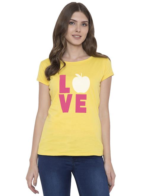round neck printed regular tee - 18962470 - Very Small Image - 1