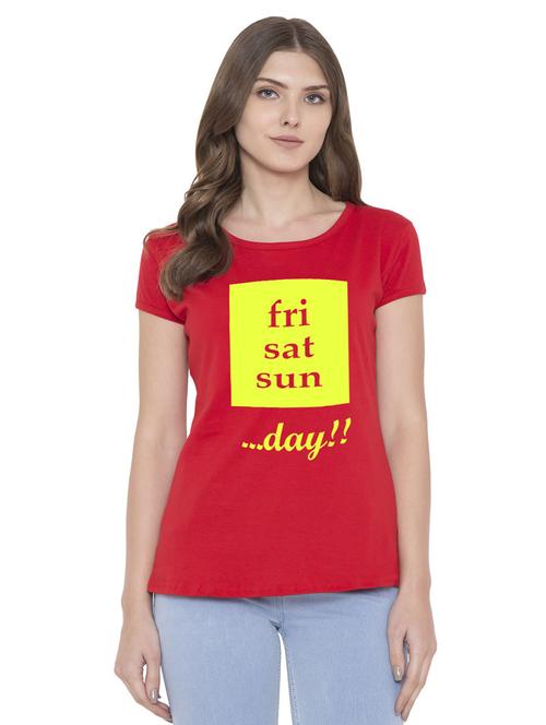 round neck printed regular tee - 18962514 - Very Small Image - 1