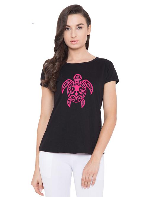 round neck printed regular tee - 18962587 - Very Small Image - 1