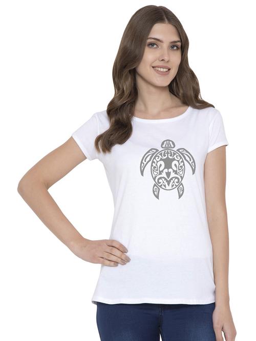 round neck printed regular tee - 18962608 - Very Small Image - 1