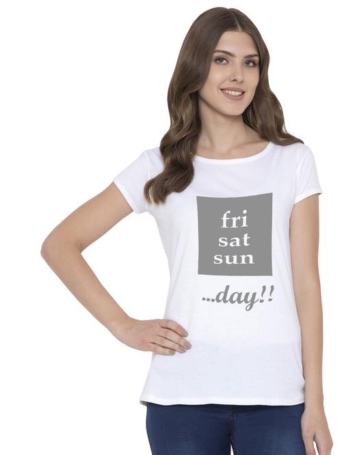 round neck printed regular tee - 18962613 - Very Small Image - 1