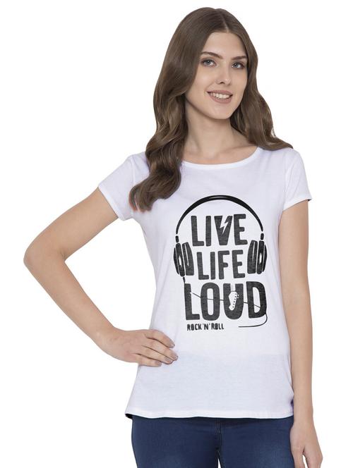 round neck printed regular tee - 18962617 - Very Small Image - 1
