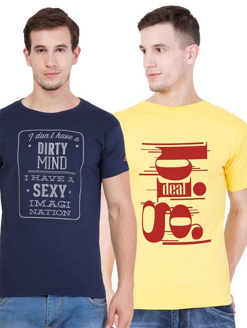 multi coloured printed regular t-shirt - 18962763 - Very Small Image - 1