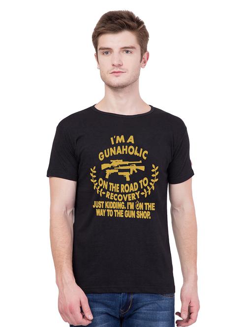 round neck printed regular t-shirt - 18963003 - Very Small Image - 1