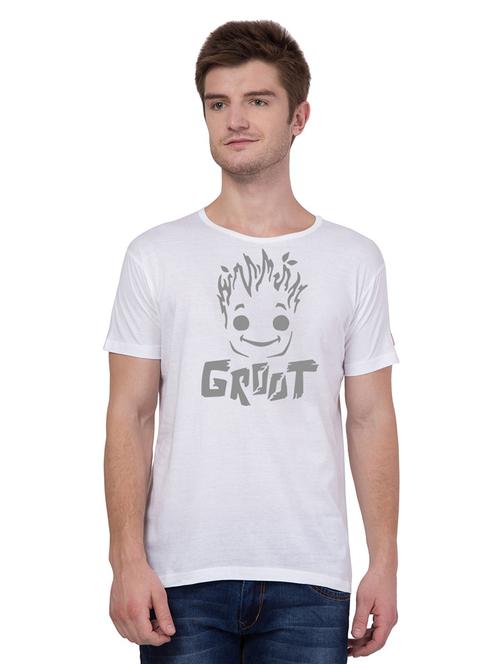 round neck chest printed t-shirt - 18963073 - Very Small Image - 1