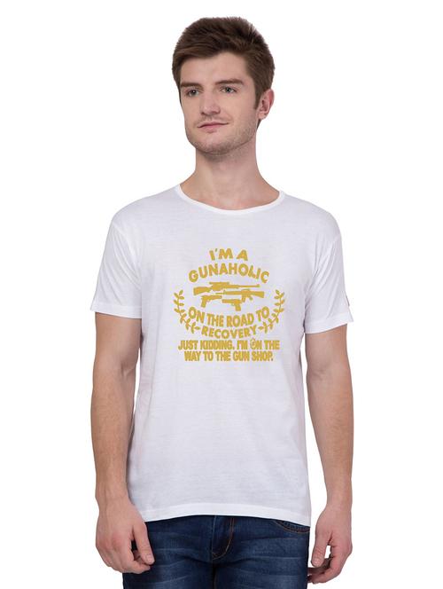 round neck chest printed t-shirt - 18963087 - Very Small Image - 1