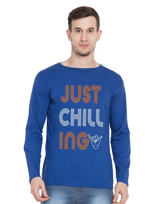 round neck chest printed t-shirt - 18963213 - Very Small Image - 1