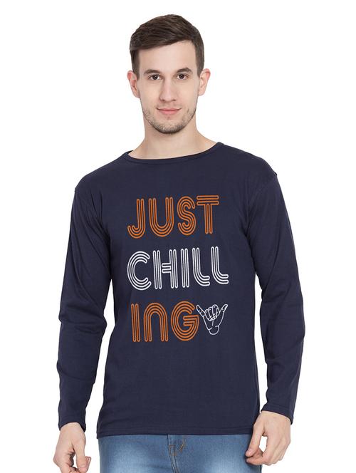 blue cotton tshirt - 18963287 - Very Small Image - 1