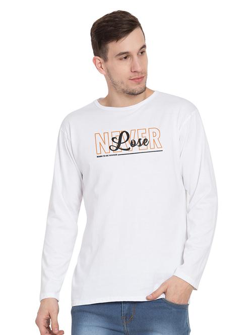 white cotton tshirt - 18963316 - Very Small Image - 1