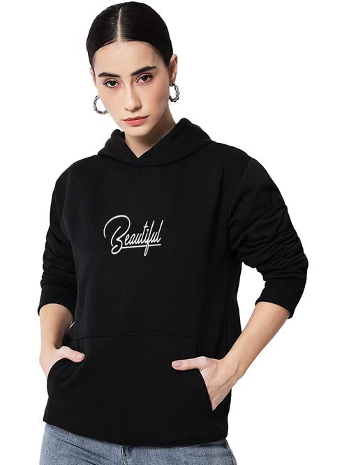 black fleece sweatshirt - 18963359 - Very Small Image - 1