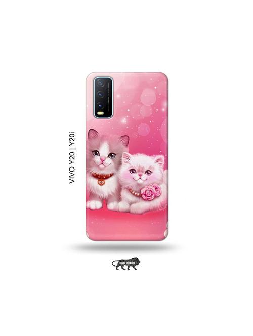 cute kitties back cover compatible with vivo y20, y20i, y20g, y20a, y12s, y12g - 18964336 - Very Small Image - 1