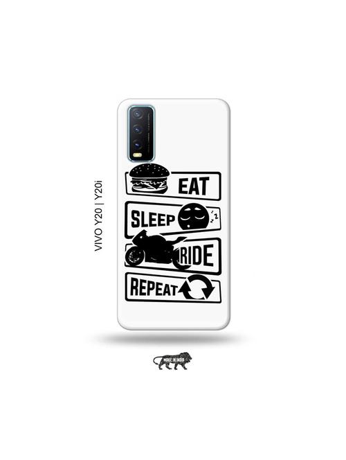 eat sleep ride repeat back cover compatible with vivo y20, y20i, y20g, y20a, y12s, y12g - 18964345 - Very Small Image - 1