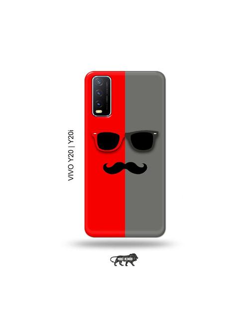 hipster red back cover compatible with vivo y20, y20i, y20g, y20a, y12s, y12g - 18964410 - Very Small Image - 1