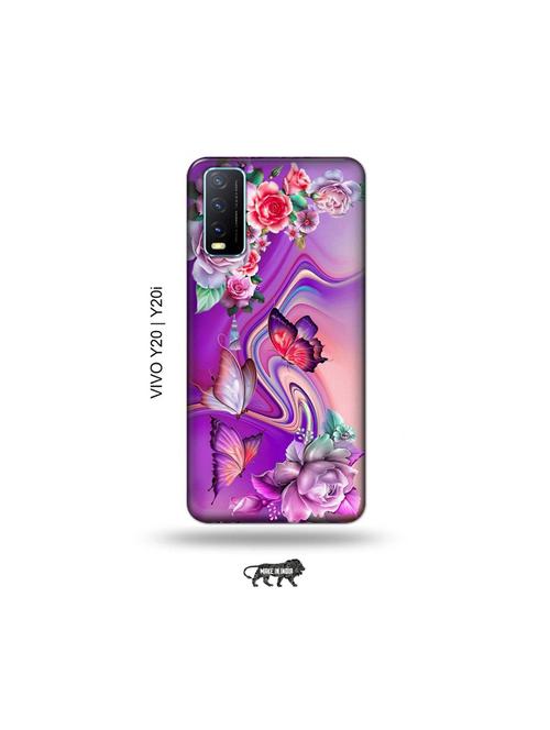 flowers back cover compatible with vivo y20, y20i, y20g, y20a, y12s, y12g - 18964517 - Very Small Image - 1
