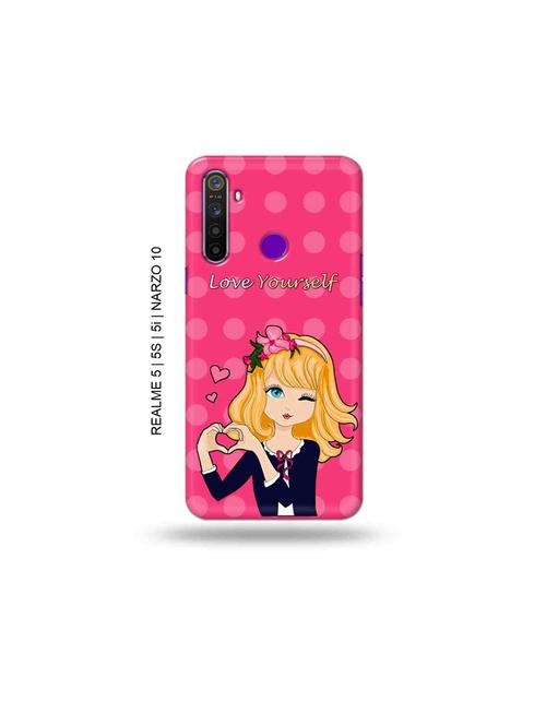 love yourself back cover compatible with realme 5, realme 5s, realme 5i, realme narzo 10 - 18965060 - Very Small Image - 1