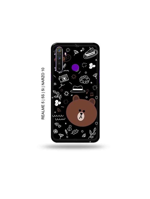 teddy back cover compatible with realme 5, realme 5s, realme 5i, realme narzo 10 - 18965228 - Very Small Image - 1