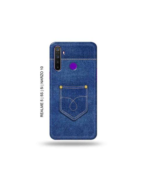 jean back cover compatible with realme 5, realme 5s, realme 5i, realme narzo 10 - 18965236 - Very Small Image - 1