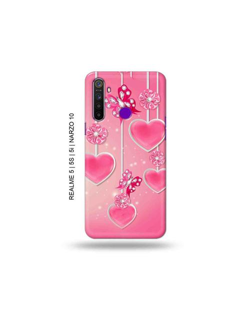 hearts back cover compatible with realme 5, realme 5s, realme 5i, realme narzo 10 - 18965307 - Very Small Image - 1