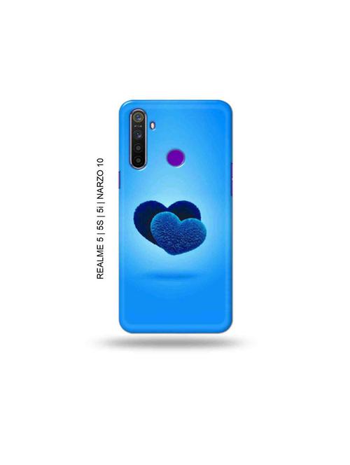 blue hearts back cover compatible with realme 5, realme 5s, realme 5i, realme narzo 10 - 18965312 - Very Small Image - 1