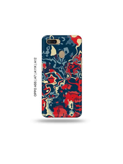 abstract red back cover compatible with oppo a5s, oppo a7, oppo a11k, oppo a12 - 18965946 - Very Small Image - 1