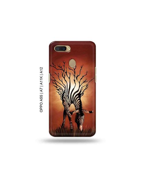 zebra back cover compatible with oppo a5s, oppo a7, oppo a11k, oppo a12 - 18965966 - Very Small Image - 1